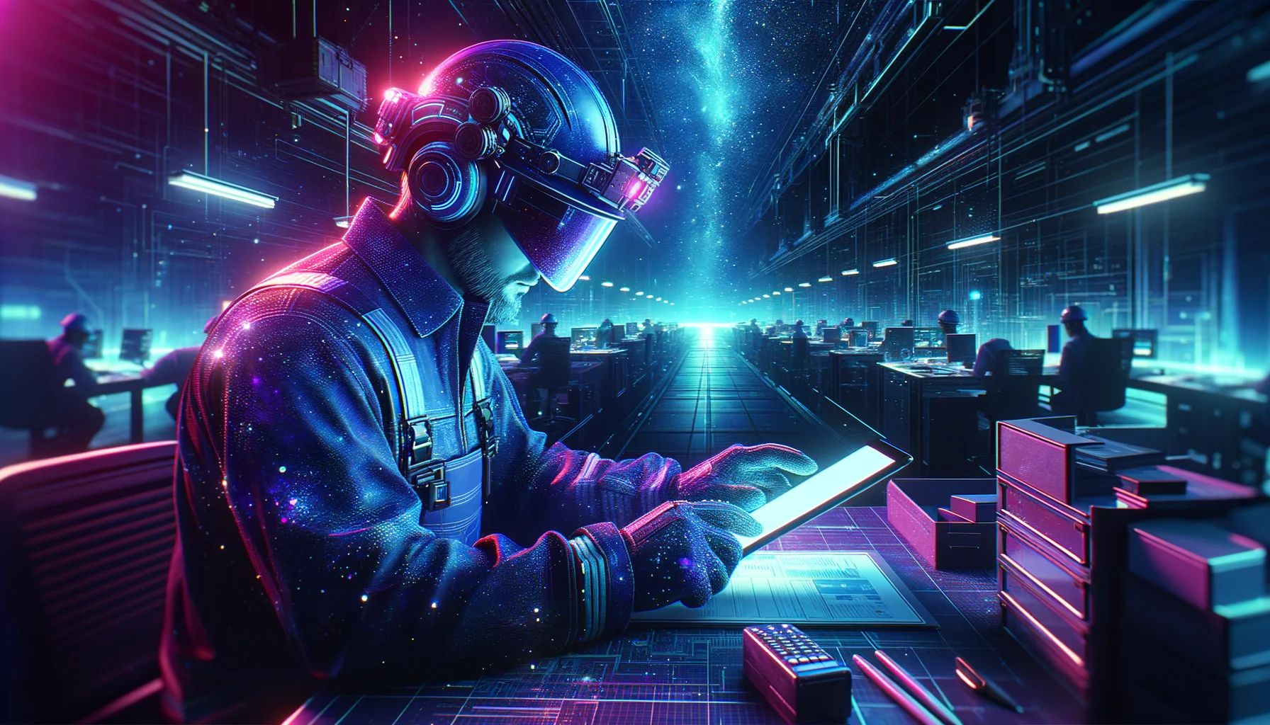 AI efficiency HVAC: 5 Essential Tips to Save 20 Hours 7 AI efficiency HVAC - Professional contractor using tablet on job site