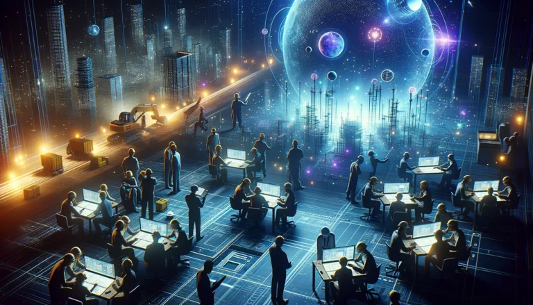 Boost contractor profit: 10 Proven Strategies 1 boost contractor profit - A vivid, detailed scene directly showing a bustling construction site