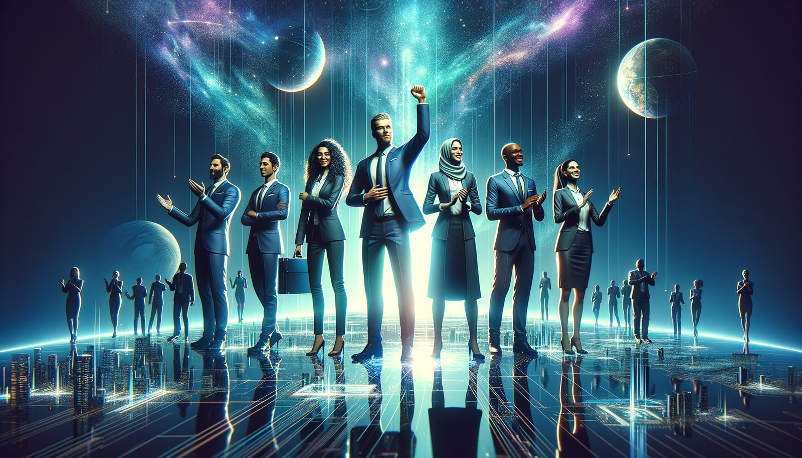 Contractor App Consolidation: Revolutionizing 2026 9 Contractor app consolidation - Team celebrating success, inspiring and forward-looking