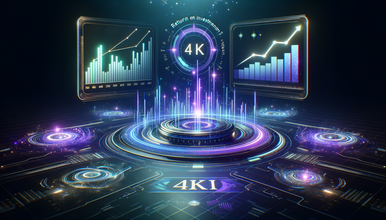 Business Software Speed: The 30-Second Rule 8 Business software speed - Upward trending graphs and ROI visualization