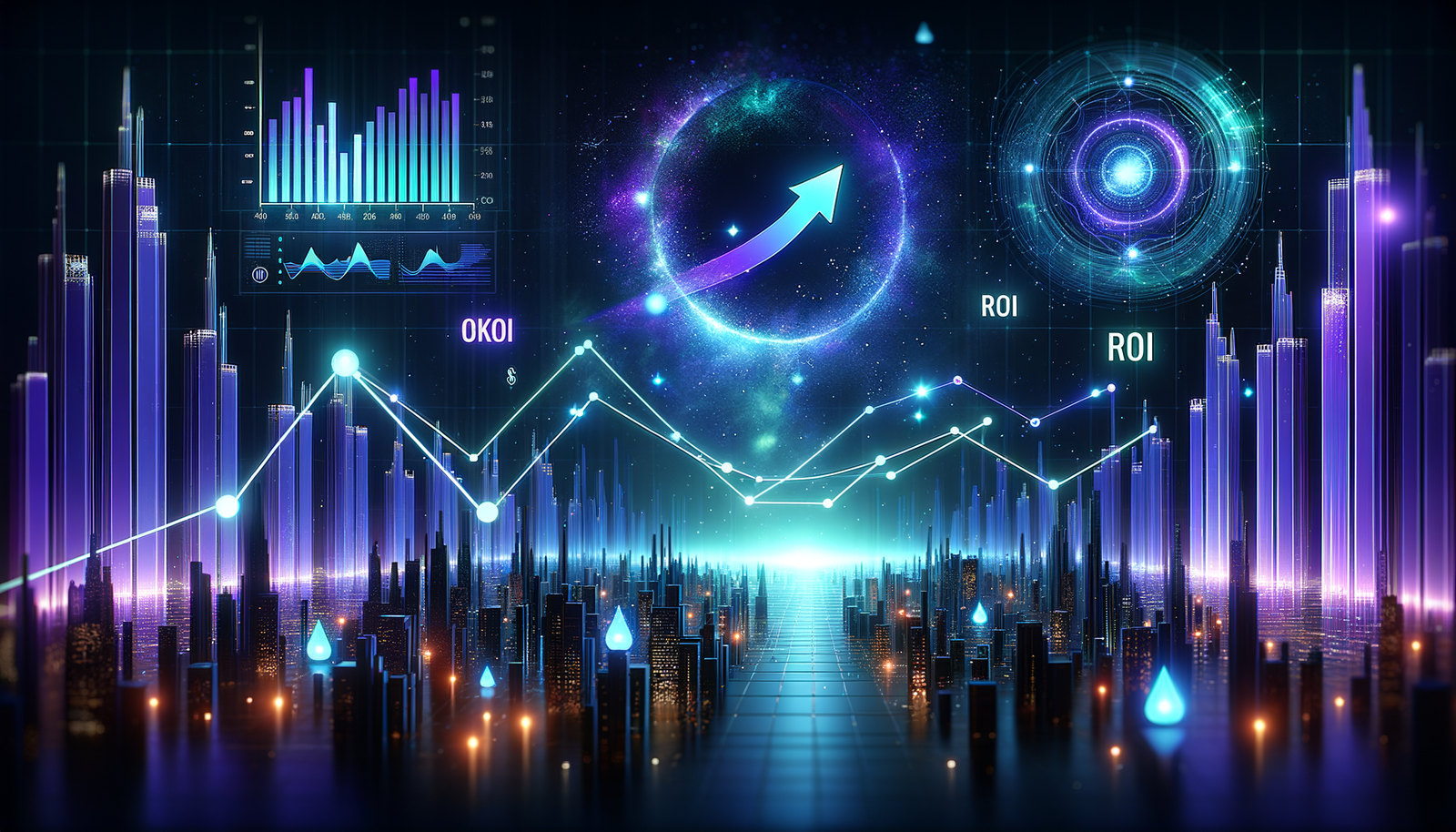 Mobile Business Management App for Tradesmen 8 Mobile business management - Upward trending graphs and ROI visualization