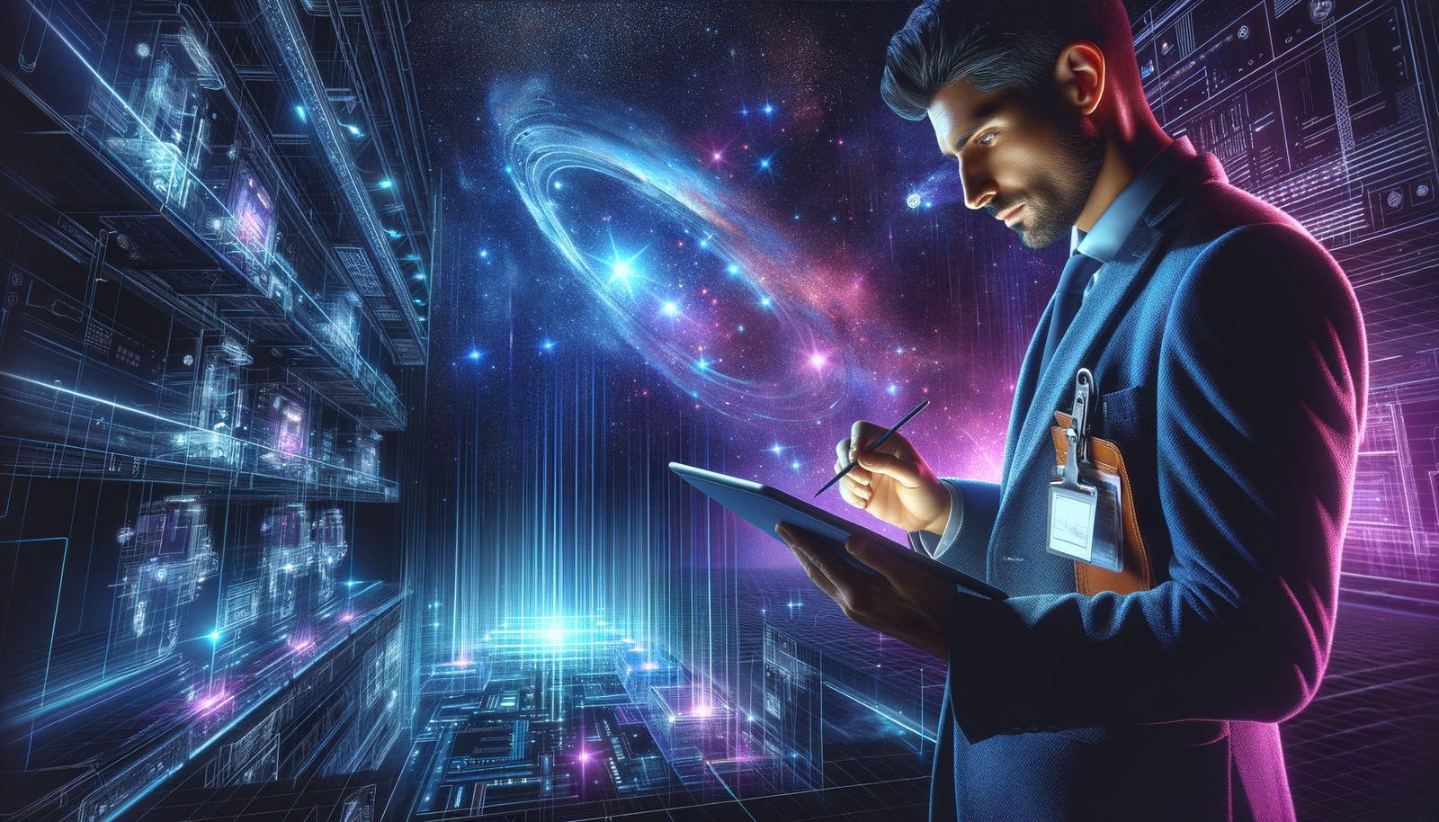 Business Software Speed: The 30-Second Rule 7 Business software speed - Professional contractor using tablet on job site