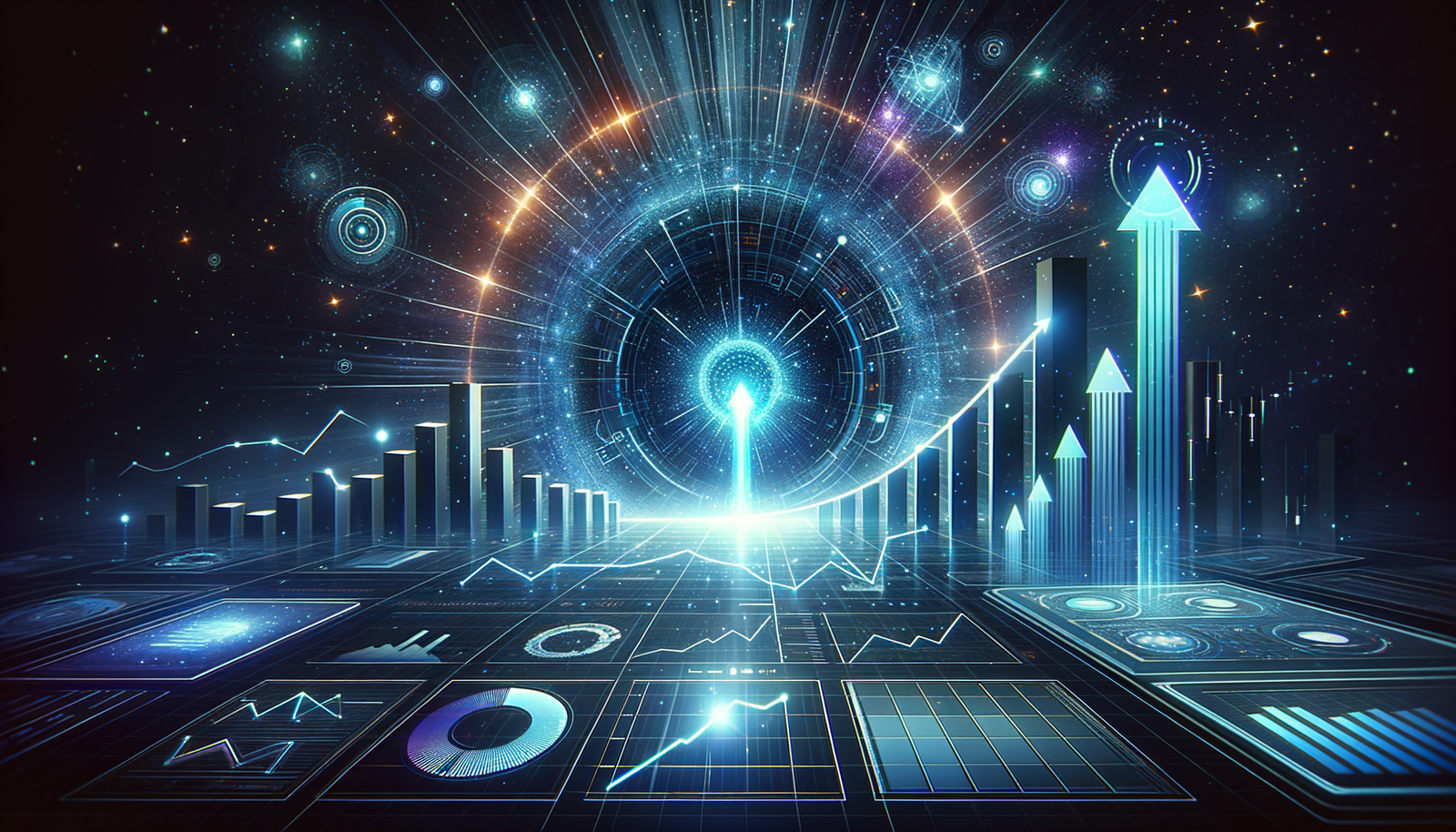 AI job scheduling - Upward trending graphs and ROI visualization