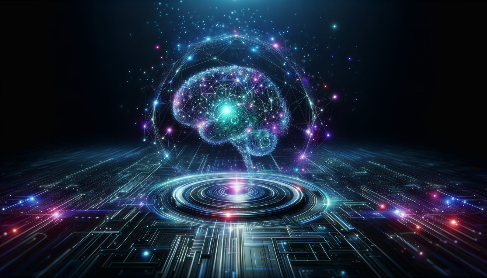 Contractor software comparison - AI brain neural network visualization