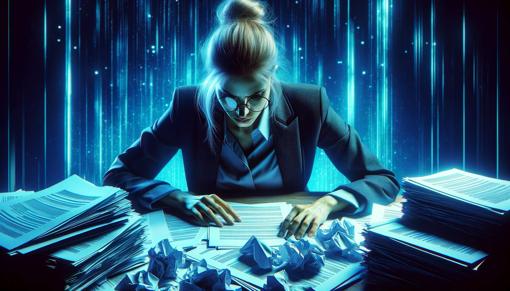 Mobile admin task manager: 5 Ultimate Benefits 3 mobile admin task manager - Frustrated business owner with paperwork