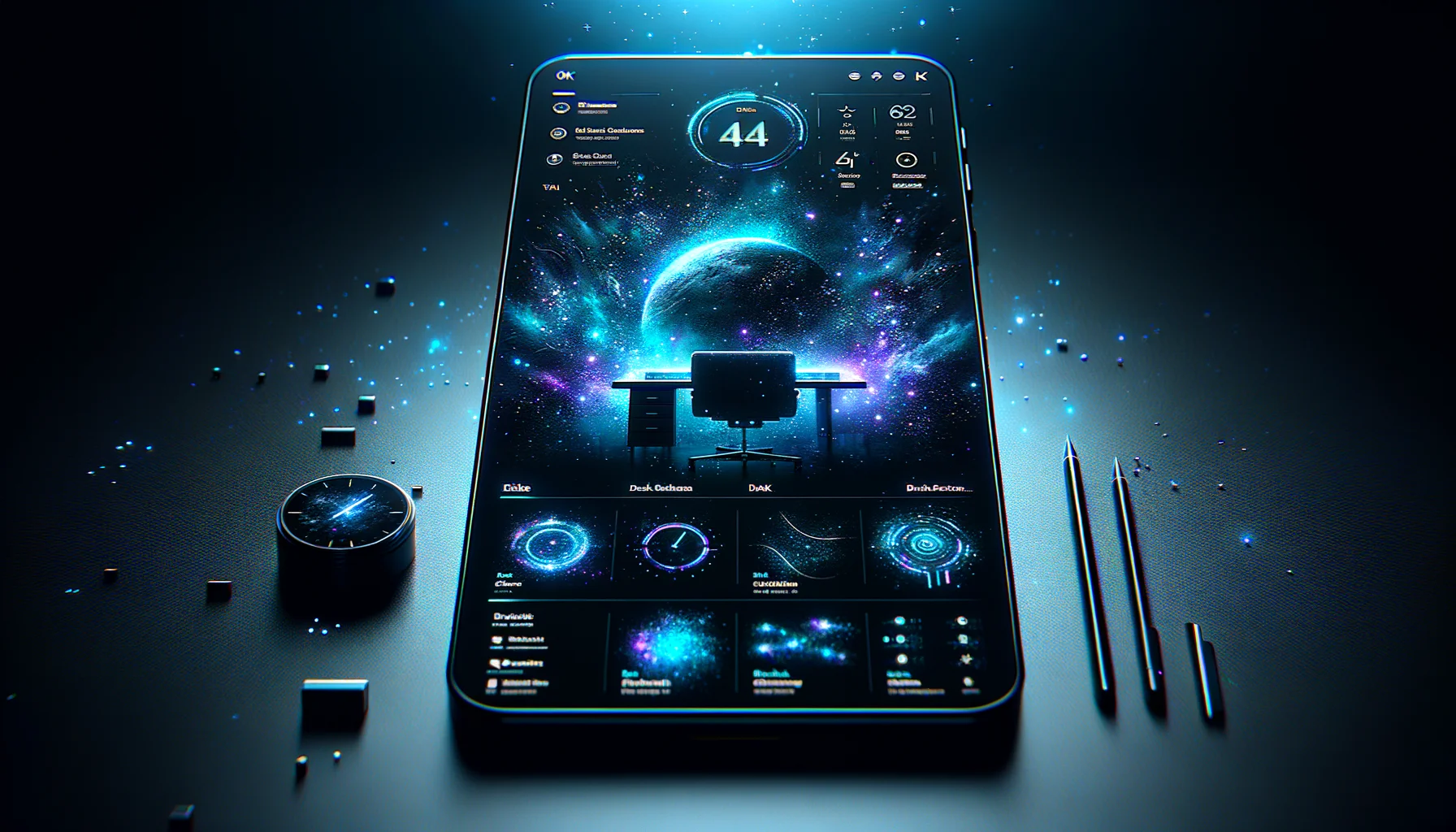 Mobile admin task manager: 5 Ultimate Benefits 5 mobile admin task manager - Mobile app dark mode dashboard with cyan accents