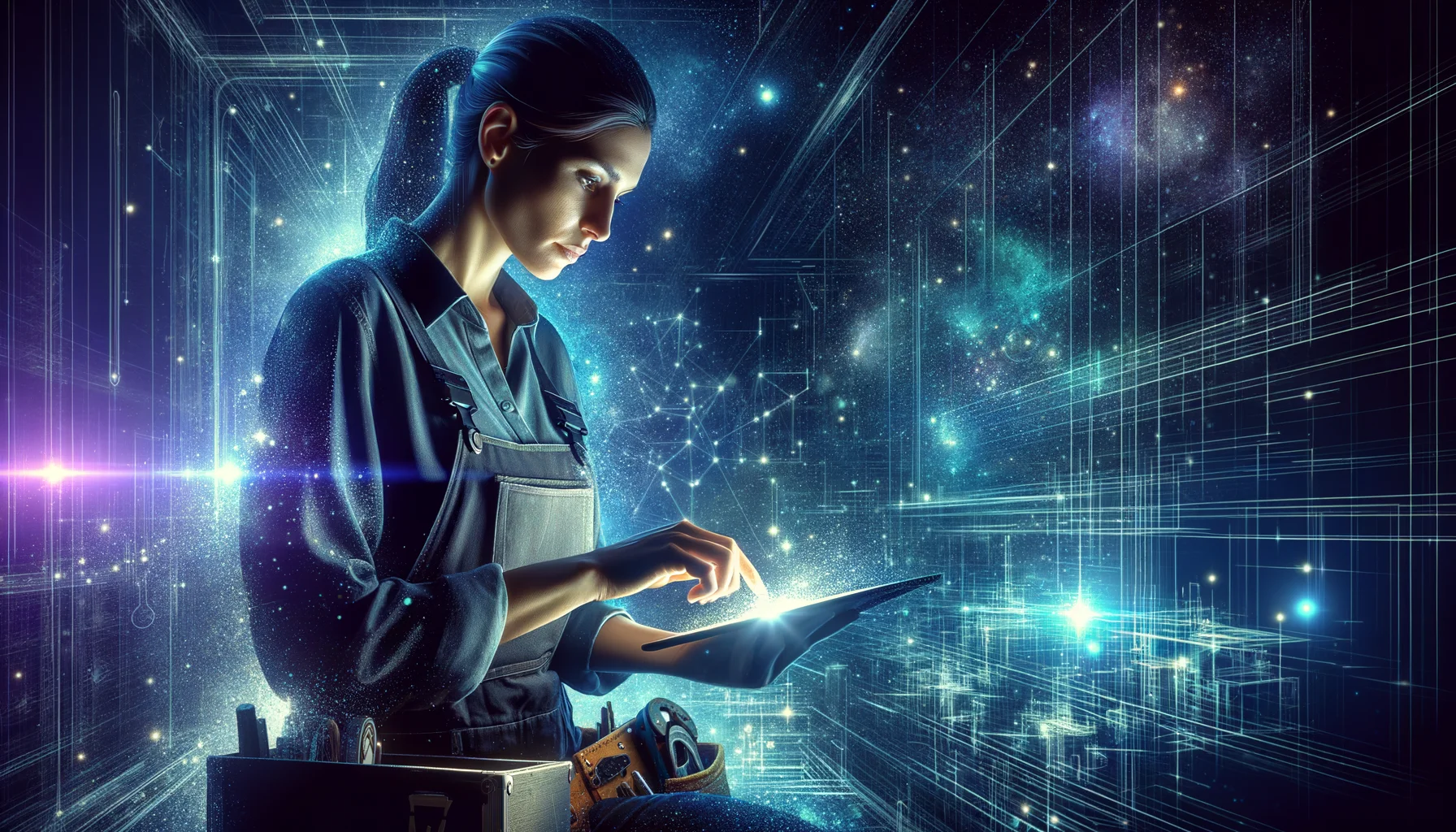 Mobile admin task manager: 5 Ultimate Benefits 7 mobile admin task manager - Professional contractor using tablet on job site