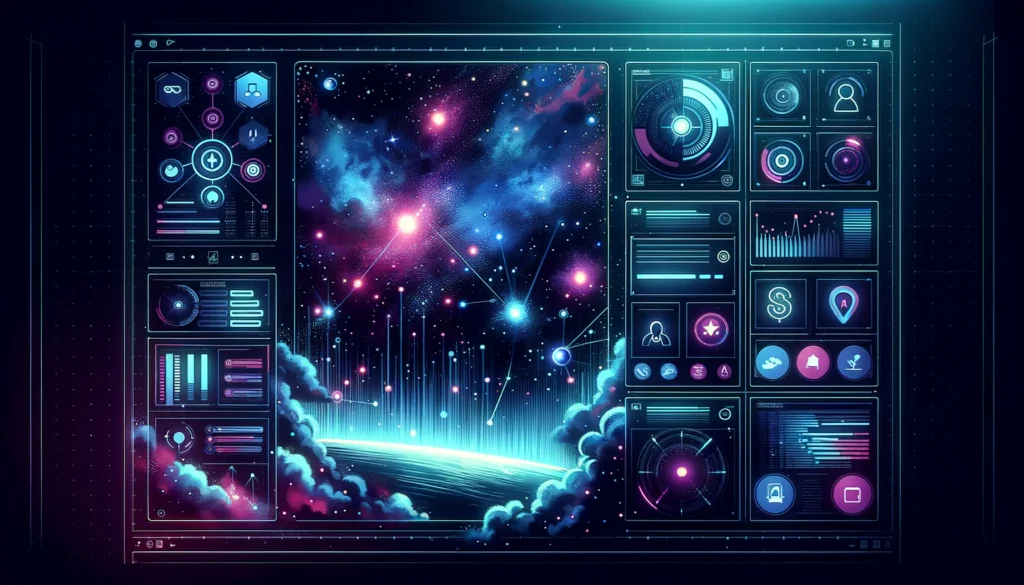 mobile business app - Detailed visualization of key features from section 3 — a