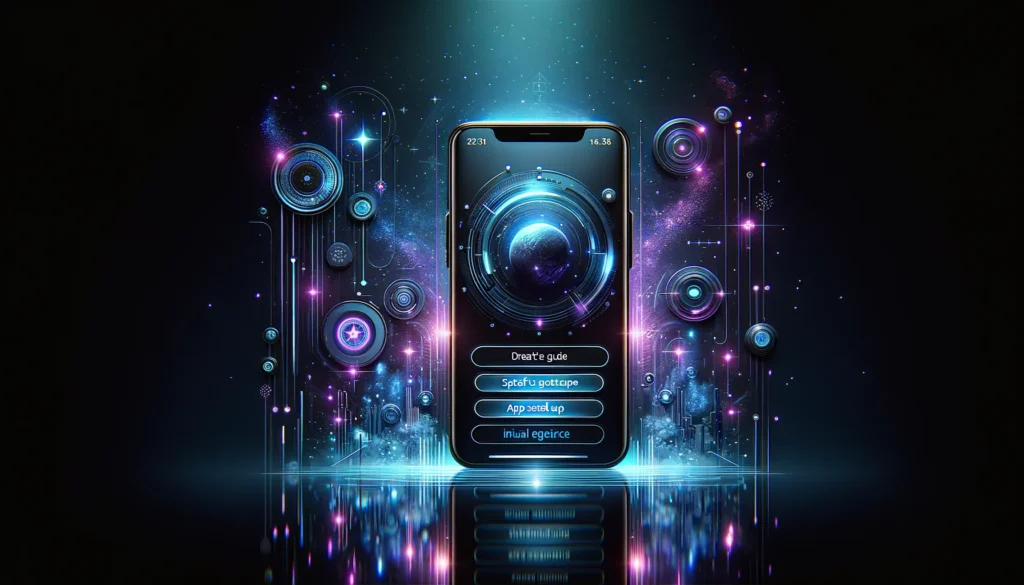 mobile business app - Implementation/getting started visual from section 5 — step-by-step guide visuals