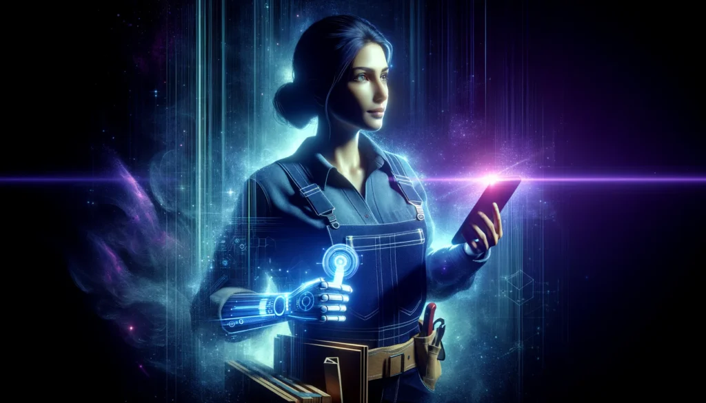 mobile business app - Inspiring, forward-looking scene related to the topic's future — a