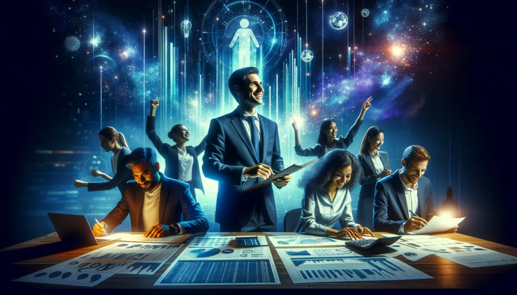 payroll software SMBs - Real-world application scene from section 4 showing a small business